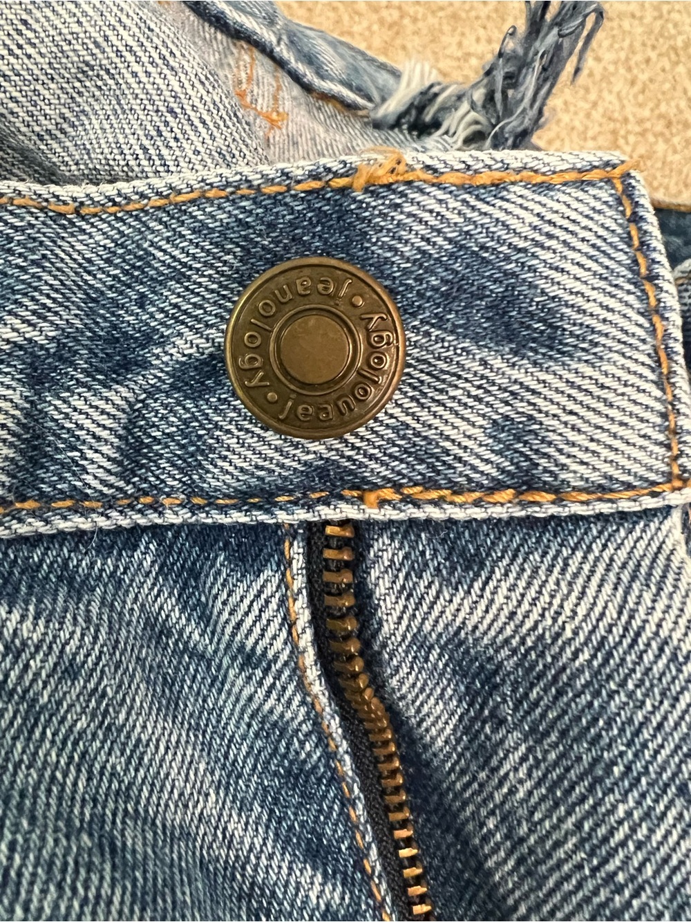 Jeanology Light Blue Denim Wide-Leg Jeans made to fit, 31” waist, 5” zipper